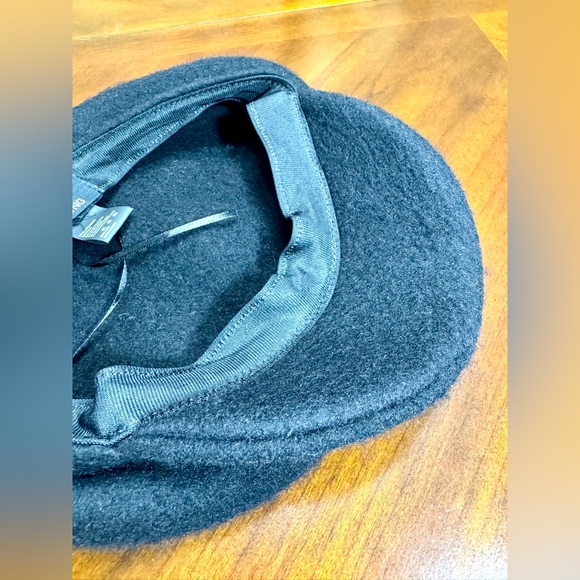 Black Wool 100%  Cap Berets Hats Classic Unisex Adjustable - Picture 10 of 13